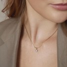 59994 PAN JEWELRY - ILLUSJON ANHENG I GULL MED 0,15 CT WSi DIAMANTER - DIAMETER: 7 MM thumbnail
