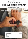 Withings - ScanWatch Light i stål med hvit tallskive-grå reim -Diameter:37 mm - Gratis skinnreim medfølger - Verdi: 698, thumbnail