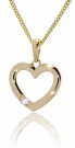 45-00011-1250 ALLIANSE HJERTE I GULL MED DIAMANT 0,03 CT TWSi - B:16 MM x H:14,5 MM thumbnail