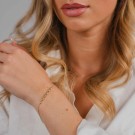 992764 DAZZLE ARMLENKE I FORGYLT SØLV MED ZIRKONER - LENGDE: 16 + 3 CM thumbnail