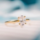 N240618 GEMS BY GULLDIA - EMPRESS RING I GULL MED 1,25 CT LAB DIAMANT thumbnail