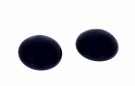 1012423 KLIPS ØREPYNT I SØLV MED ONYX - DIAMETER:15 MM thumbnail