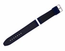 S38107 SILIKONREIM MED KARBONFIBER - SORT MED NAVY BLÅ KANT OG SORT SØM - 24 MM thumbnail