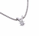 40-00128-1255 HVITTGULL ÉN STEINS ANHENG MED DIAMANT 0,05 CT TWSi - HØYDE: 8,4 MM thumbnail
