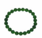 SE18-812 ARMBÅND MED RØD JASPIS  - LENGDE: 18 CM -  DIAMETER: 8 MM thumbnail