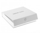 A4507 COUER DE LION ARMBÅND SKINN LILLA MED STENER thumbnail