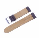 S51494 MØRK BRUN REIM I KALVESKINN MED KROKODILLE OVERFLATE OG SØM - BREDDE: 22 MM thumbnail