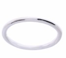 HHGR1105 GLATT TRÅDRING I HVITT GULL - BREDDE: 1,2 MM thumbnail