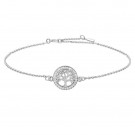 80450750900 CAIANOR - LIVETS TRE ARMLENKE I RODINERT SØLV MED BLANKE CUBIC ZIRKONIA - LENGDE: 17 CM + 1,5 CM thumbnail