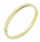 71343FG OVAL ARMRING I FORGYLT SØLV - BREDDE: 5 MM thumbnail
