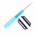 S41633 REIMFESTE ADAPTER I SORT FOR iWATCH - PASSER TIL KASSE: 42, 44, 45, 49 MM - BREDDE PÅ REIM SOM PASSER ER 24 MM thumbnail