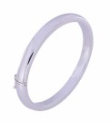 71086RH OVAL ARMRING I RODINERT SØLV - BREDDE: 6,5 MM thumbnail