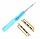 S41635 REIMFESTE ADAPTER I GULLFARGE FOR iWATCH- PASSER KASSE: 42, 44, 45, 49 MM - BREDDE PÅ REIM SOM PASSER ER 24 MM thumbnail