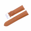 S20971 LYS BRUN REIM I KALVESKINN MED ALLIGATOR OVERFLATE OG SØM - BREDDE: 22 MM thumbnail