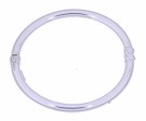 15786-E OVAL ARMRING I RODINERT SØLV MED ZIRKONER - BREDDE: 6 MM thumbnail