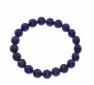 SE18-812 ARMBÅND MED RØD JASPIS  - LENGDE: 18 CM -  DIAMETER: 8 MM thumbnail