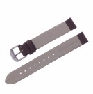 605R.02.16 BRUN REIM SKINNREIM MED SLETT / MATT OVERFLATE MED TITAN SPENNE - BREDDE: 16 MM thumbnail