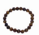 SE18-812 ARMBÅND MED RØD JASPIS  - LENGDE: 18 CM -  DIAMETER: 8 MM thumbnail