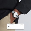 Withings - ScanWatch 2 i stål med hvit tallskive og grå reim - Diameter: 42 mm - Gratis skinnreim medfølger - Verdi: 698 thumbnail