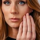 N240621 GEMS BY GULLDIA - PRINCESS RING I GULL MED 0,95 CT LAB DIAMANT thumbnail