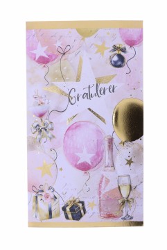 011-2 GRATULASJONSKORT UTEN TEKST - MÅL: 98 x 172 MM